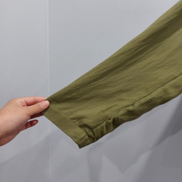 BY ANTHROPOLOGIE Oversized Utility Jacket Moss Green Size Small - Picture 6 of 8